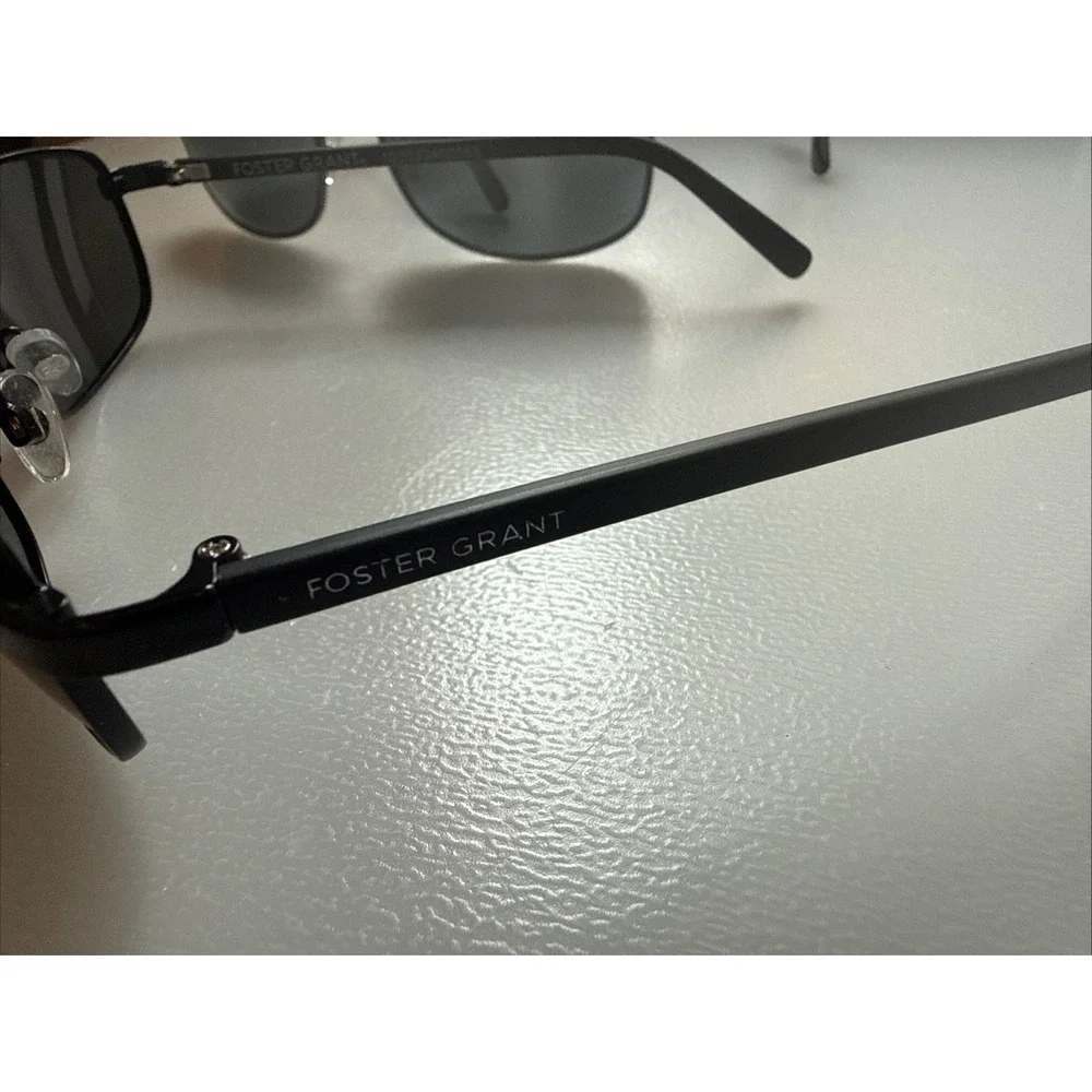 Limited lot 3 pair Authentic Foster Grant Mens polarized black frame sunglasses